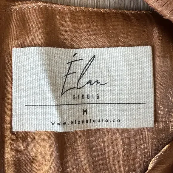 ELAN STUDIO Women's Dalgona Chiffon Dream Top Size M - Picture 7 of 8